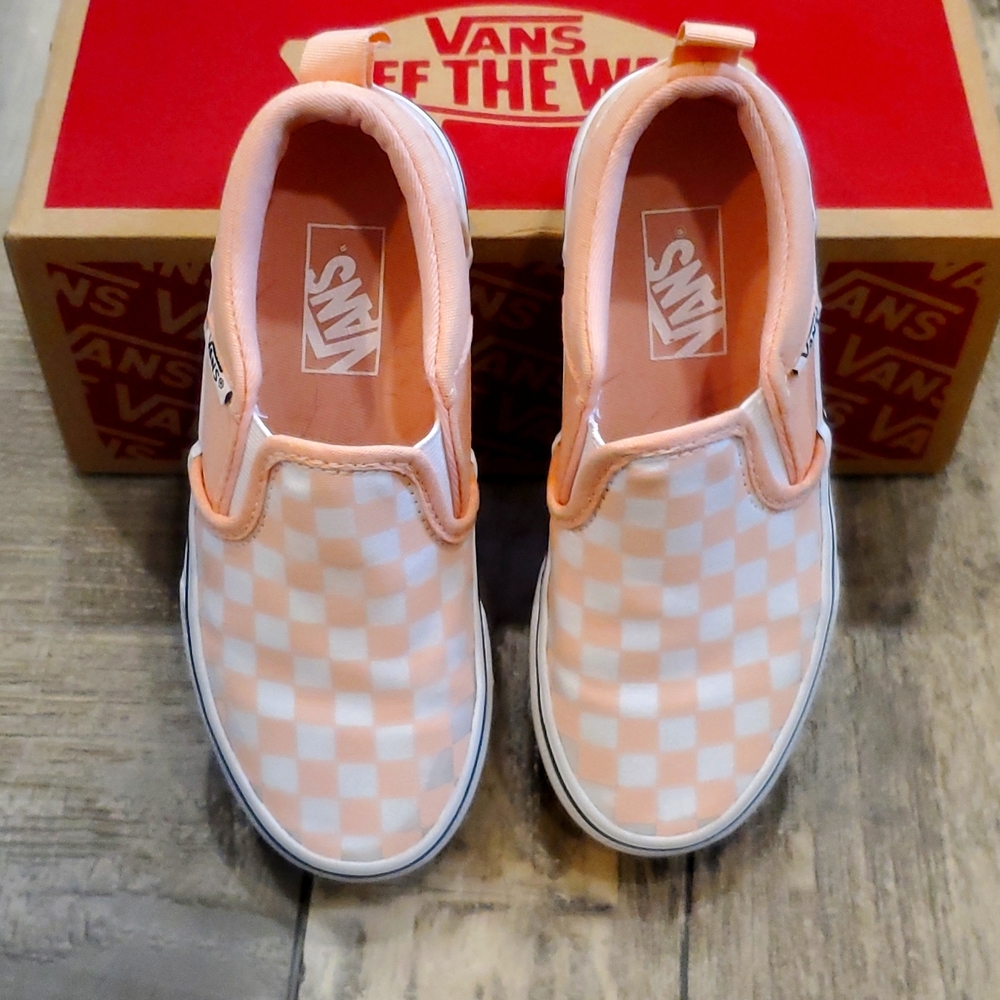 Girls Peach Vans